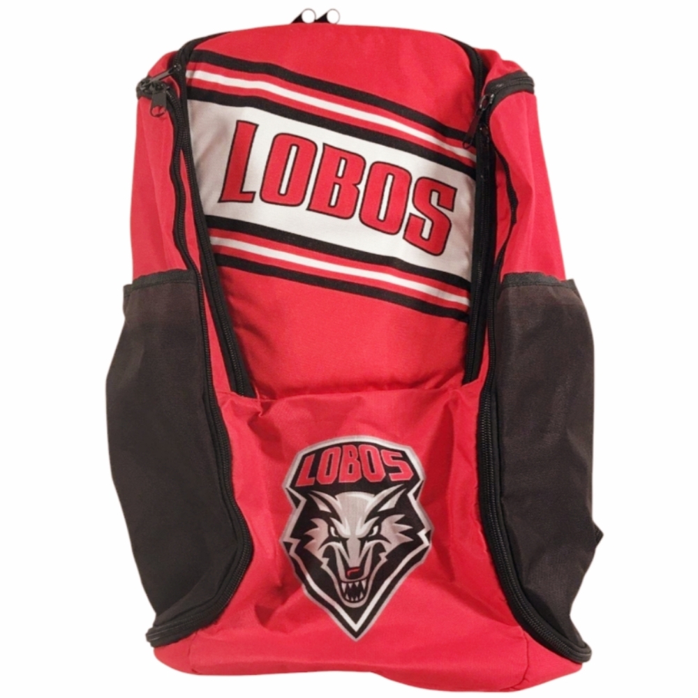 Great *LOBO Backpack (UNM) "University of New Mexico" Red/Black Large Backpack
